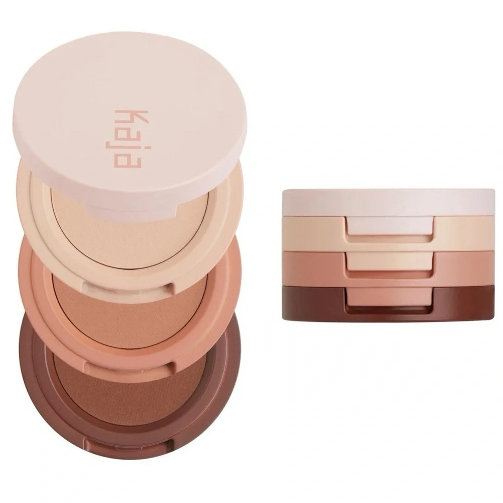 Kaja Beauty Bento Bouncy Shimmer Eyeshadow Trio - Velvet Dream - Neutral Shades